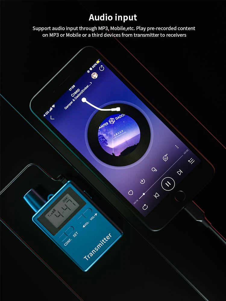 The Translation Equipment for Churches supports playing mobile audio 教会用翻訳機器(图5)